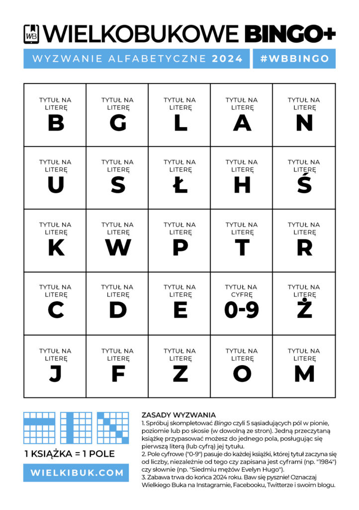 Wielkobukowe Bingo: Wyzwanie Alfabetyczne 2024